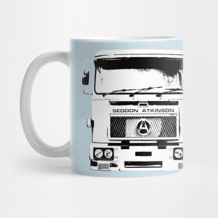 Seddon Atkinson 401 classic 1980s lorry outline (black/white) Mug